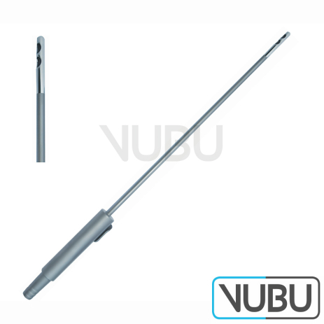 GASPAROTTI Liposuction Cannula - Two central hole - width attached Handle - Diameter Ø 4 mm - working length 6 - 15 cm