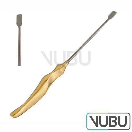 RAMIREZ (SHAPER) Temporal T-Dissector, straight 10mm, Länge 9-1/4 23.5cm, with Ergo handle, malleable