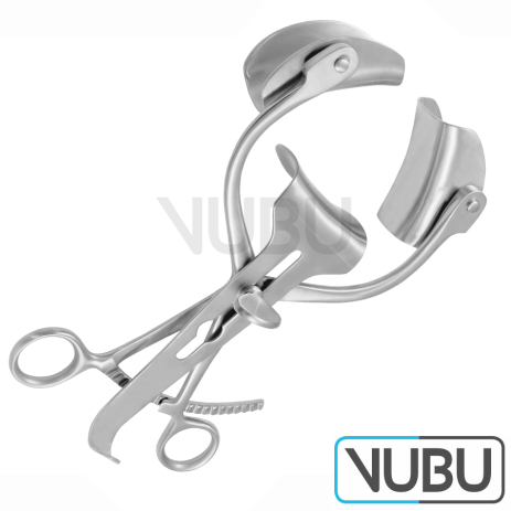 COLLIN ABDOMINAL RETRACTOR LATERAL BLADES 38MM X 62MM CENTRAL BLADE 55MM X 55MM LENGTH 22,0CM