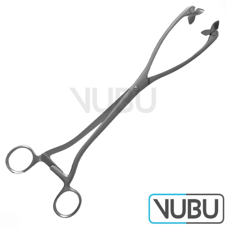 COLLIN Uterine Elevating Forceps with movable jaws 25cm