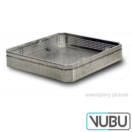 1/2 strainer made of stainless steel sheet 255mm x 245mm x 50mm