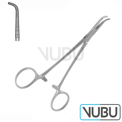 GEMINI DISSECTING AND LIGATURE FORCEPS CURVED 18,0CM