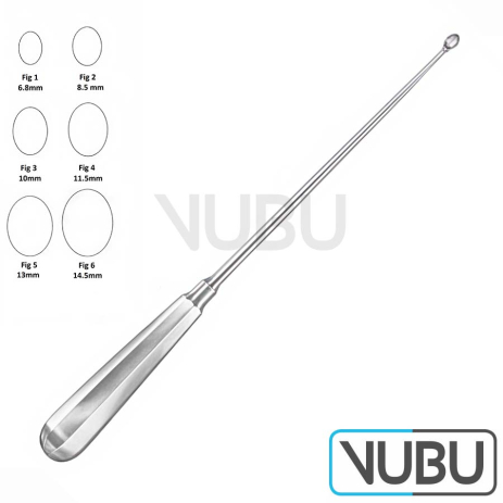 SCHROEDER Uterine Curette sharp Fig.5 31cm