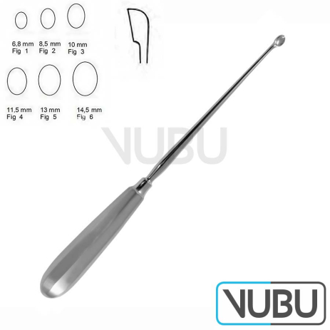 SIMON Uterine Curette sharp Fig.5 25cm
