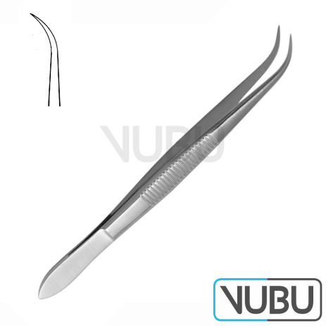 SPLINTER FORCEPS WIDTHOUT PIN SMOOTH CURVED 11,5CM