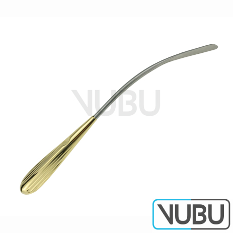 DANIEL (SHAPER) Endoforehead/Scalp Elevator Dissector, Full Curved, Round Blade, Width 7 mm, Length 9 1/2”/ 24 cm