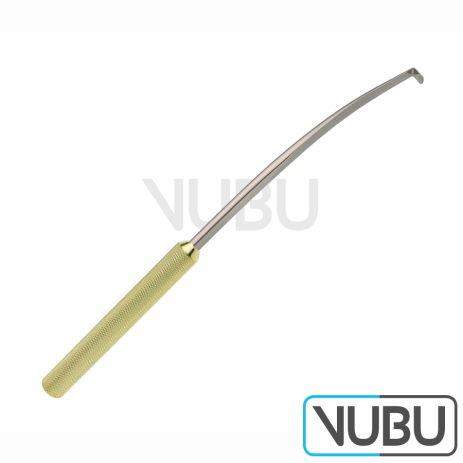 RAMIREZ (SHAPER) Nerve Protector, round golden handle, length 6¾”/17 cm, curved right