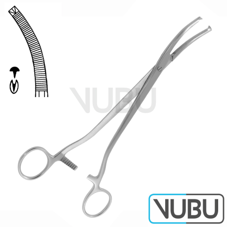 WERTHEIM CLAMP FORCEPS EXTRA STRONG 24,0CM