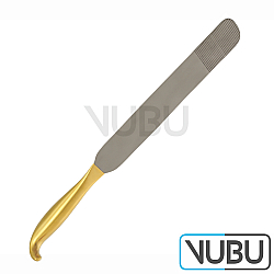 Brust-Spatel - mit Griff - halbstarr - Arbeitsende 33 mm x 18,5 cm - Länge 12-1/2" - 31,5 cm