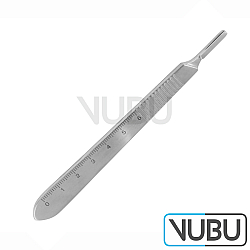 SKALPELLGRIFF NR. 3 MIT SKALA 12,5CM