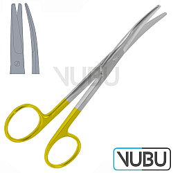 MAYO SCHERE MIT HARTMETALL EINSÄTZEN GEBOGEN ST-ST 23,0CM