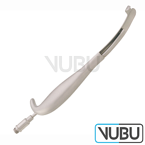 BAUER intraoral ret. left hk. 24,5cm/9¾ FO, 26.5mm / 16mm for Right Cheek