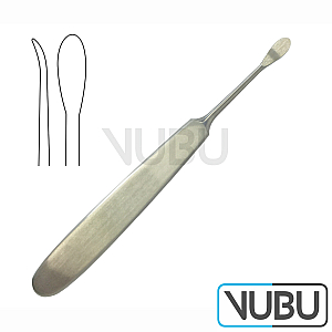 WANG cleft palate elevator, straight, sligthly curved 15.5 cm 6-1/8