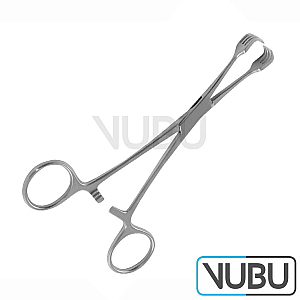 BRAUN Tenaculum Forcep 4x4 teeth 15.5 cm