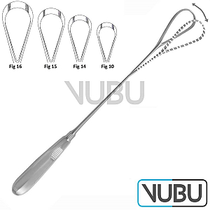 BUMM Uteruskürette scharf und flexibel Fig.16 40mm 34cm
