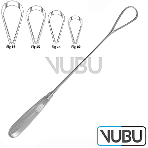 BUMM Uteruskürette stumpf und starr Fig.14 30mm 34cm
