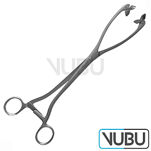 COLLIN Uterine Elevating Forceps with movable jaws 25cm