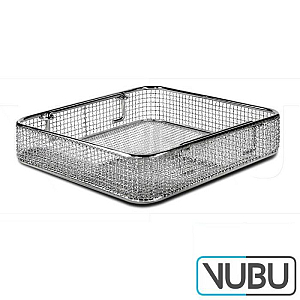 1/2 stainless steel wire basket 255mm x 245mm x 30mm curl, braid 