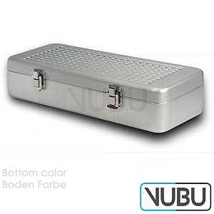 Container 300mm x 138mm x 65mm silver Lid perforated - perforated pan o filter. Internal dimensions 300mm x 138mm x 65mm