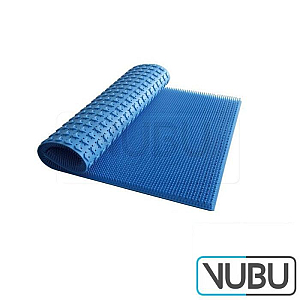 Silicone mat 570 mm x 550 mm x 19mm blue perforated,
