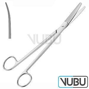 GORNEY DISSECTING SCISSORS TOOTHED CURVED 19,5CM
