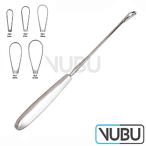 GOURDET Uterine Curette blunt Fig.4 28cm