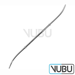 HANK Uterus Dilatator doppelt S-gebogen 13,5mm / 14,0mm mit amerikanischer Skala Fig. 27/28