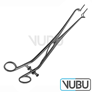 KOGAN Endospeculum laser-coated with graduated ratchet and fixing screw narrow 3x23mm 28cm