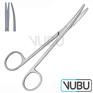 METZENBAUM SCISSORS CURVED BL-BL 14,5CM