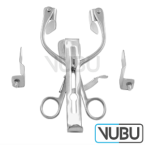 MILLIN BLADDER SPREADER COMPLETE WITH 2 PAIR OF LATERAL BLADES, 1 CENTRAL BLADE WITHOUT F.O. CARRIER