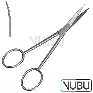 DISSECTING SCISSORS CURVED POINTED 13,0CM