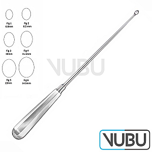 SCHROEDER Uterine Curette sharp Fig.6 31cm