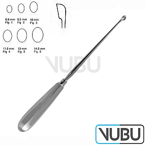 SIMON Uterine Curette sharp Fig.4 25cm