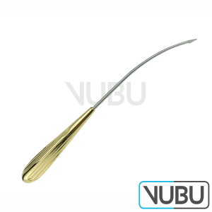SHAPER Nerve Dissector, slightly curved, tapered spatulated sharp tip, Length 9 1/2”/ 24 cm
