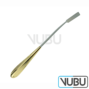 SHAPER/LANGENBECK Frontoglabellar Dissector, slightly curved, Blade Width 10 mm, Length 9-1/2”/ 24 cm