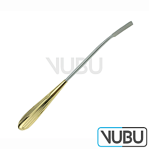 SHAPER/LANGENBECK Frontoglabellar Dissector, slightly curved, Blade Width 7 mm, Length 9-1/2”/ 24 cm