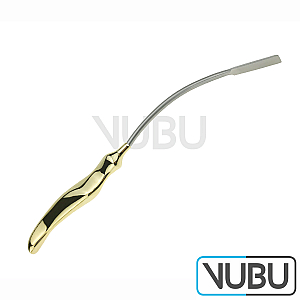 SHAPER/LANGENBECK Frontoglabellar Dissector, curved “S” shaped, Blade Width 7 mm, Length 10”/ 26.5 cm, with Ergo-Handle, rigid